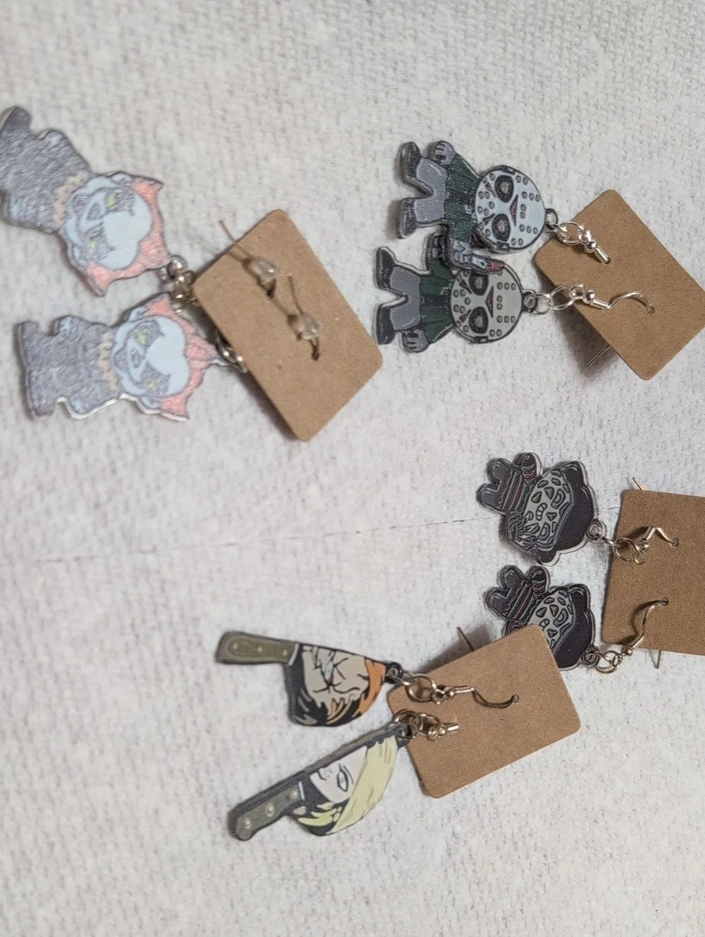 Halloween Character Dangle Earrings - Assorted Colors